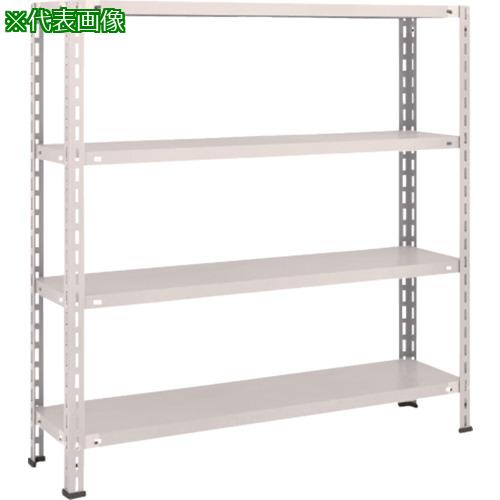 ■TRUSCO スチールラック 軽量棚 中棚ボルトレス型1200X300X1200 4段 ネオグレー〔品番:L44V14〕【5035201:0】[直送DS][店頭受取不可]｜ホームセンターバロー　店