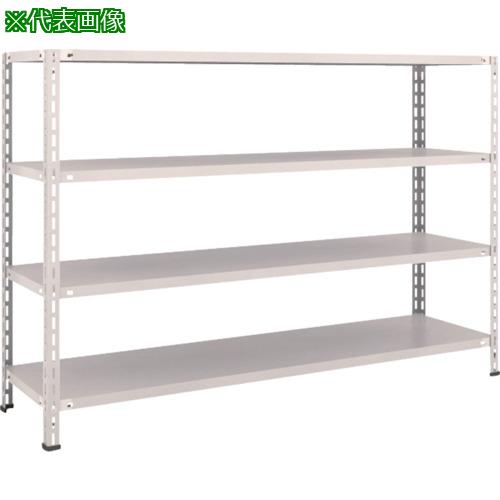 ■TRUSCO スチールラック 軽量棚 中棚ボルトレス型1800X450X1200 4段 ネオグレー〔品番:L46X14〕【5035422:0】[直送DS][店頭受取不可]｜ホームセンターバロー　店