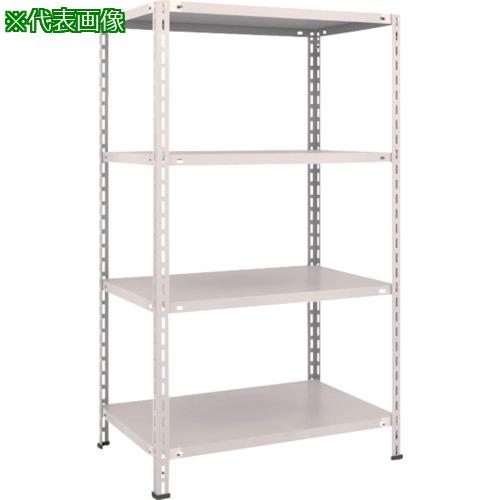 ■TRUSCO スチールラック 軽量棚 中棚ボルトレス型 875X600X1500 4段 ネオグレー〔品番:L53W14〕【5038227:0】[直送DS][店頭受取不可]｜ホームセンターバロー　店