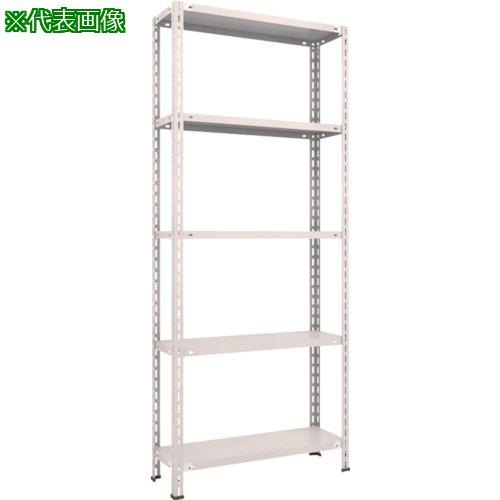 ■TRUSCO スチールラック 軽量棚 中棚ボルトレス型 875X300X2100 5段 ネオグレー〔品番:L73V15〕【5038421:0】[直送DS][店頭受取不可] 12,943円