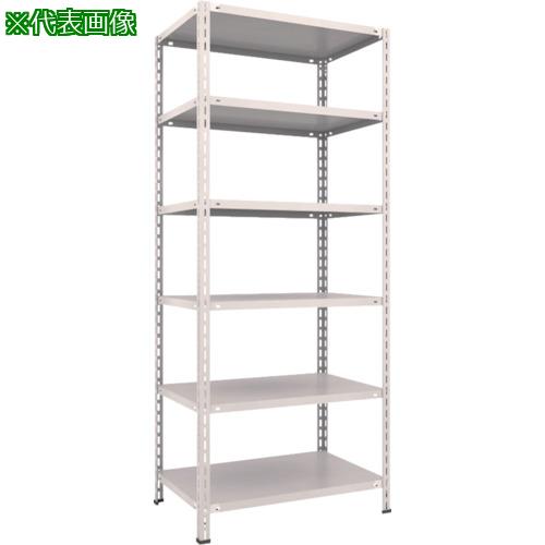 ■TRUSCO スチールラック 軽量棚 中棚ボルトレス型 875X600X2100 6段 ネオグレー〔品番:L73W16〕【5038472:0】[直送DS][店頭受取不可]｜ホームセンターバロー　店