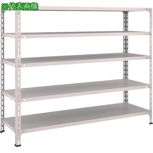■TRUSCO スチールラック 軽量ボルト式棚 1500X450XH1200 5段 ネオグレー〔品番:45X15〕【5038634:0】[直送DS][店頭受取不可]｜ホームセンターバロー　店