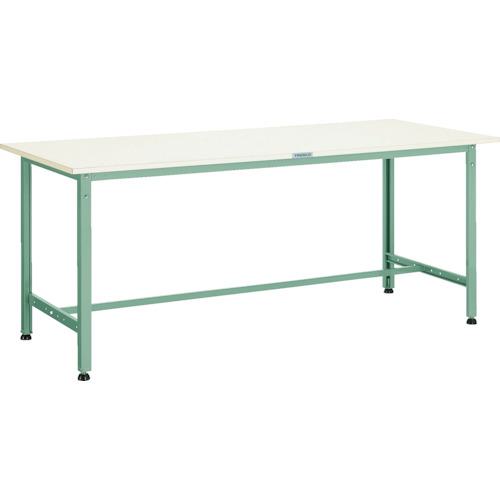 ■TRUSCO 軽荷重作業台(300kg)AE型 1800X750XH740 基本タイプ グリーン色〔品番:AE1800〕【5056071:0】[法人・事業所限定][直送元][店頭受取不可]｜ホームセンターバロー　店