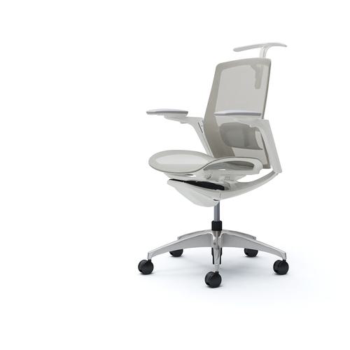 ■OKAMURA フィノラチェア ミドルバック 座メッシュ〔品番:C782CZF1E3〕【5077312:0】[送料別途見積り][法人・事業所限定][外直送][店頭受取不可]
