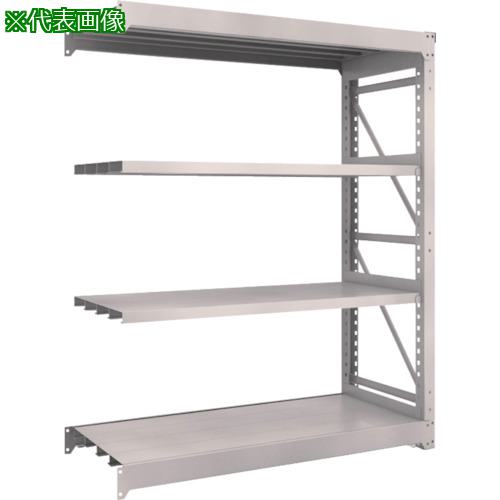 ■TRUSCO スチールラック M10型重量棚 1500X620XH1800 4段 連結 ネオグレー〔品番:M106564B〕【5081734:0】[法人・事業所限定][直送元][店頭受取不可]｜ホームセンターバロー　店 50,028円