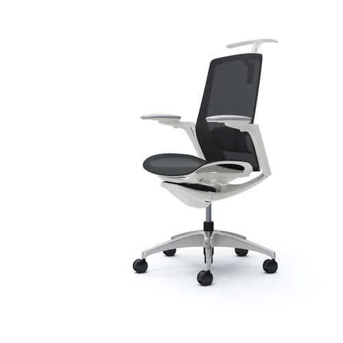 ■OKAMURA フィノラチェア ハイバック 座メッシュ〔品番:C786BZF1E1〕【5083622:0】[送料別途見積り][法人・事業所限定][外直送][店頭受取不可]