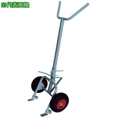 ■ヨドノ ドラム缶運搬車 ノーパンクタイヤ付〔品番:NO.59AL〕【5090713:0】[送料別途見積り][法人・事業所限定][外直送][店頭受取不可]