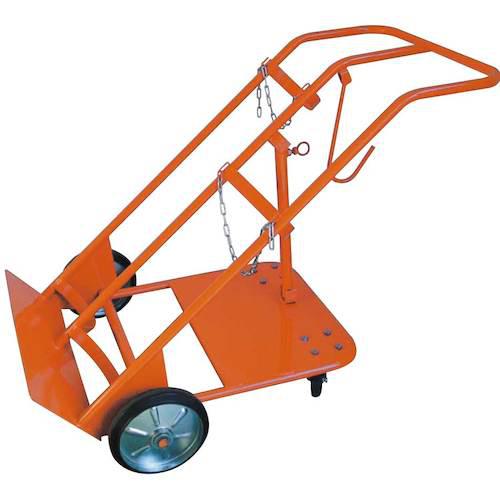 ■ヨドノ 酸素・アセチレンボンベ運搬車〔品番:NO474〕【5090718:0】[送料別途見積り][法人・事業所限定][外直送][店頭受取不可]