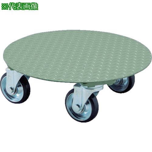 ■TRUSCO 円形台車 上置型 荷重300kg 台寸Φ552 ストッパー無し〔品番:RA300〕【5100968:0】[送料別途見積り][法人・事業所限定][直送][店頭受取不可]