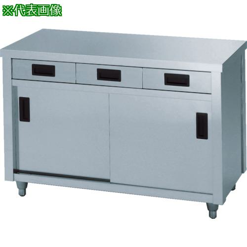 ■アズマ ステンレス片面引出し付保管庫 1500&times;450&times;800〔品番:ACO1500K〕【5101654:0】[法人・事業所限定][直送元][店頭受取不可]｜ホームセンターバロー　店