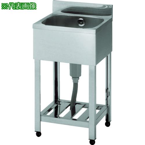 ■アズマ 一槽シンク(ホース付) 450&times;600&times;800〔品番:HP1450〕【5109892:0】[法人・事業所限定][直送元][店頭受取不可]｜ホームセンターバロー　店
