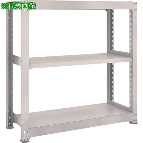 ■TRUSCO スチールラック M3型中量棚 1800X721XH1200 3段 単体 ネオグレー〔品番:M34673〕【5114802:0】[直送DS][店頭受取不可]
