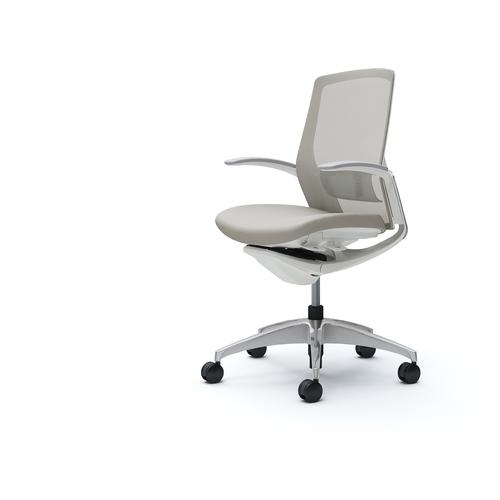 ■OKAMURA フィノラチェア ミドルバック 座クッション〔品番:C743BZF1G3〕【5118642:0】[送料別途見積り][法人・事業所限定][外直送][店頭受取不可]｜ホームセンターバロー　店