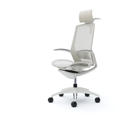 ■OKAMURA フィノラチェア EXハイバック 座メッシュ〔品番:C74BWZF1E2〕【5118770:0】[送料別途見積り][法人・事業所限定][外直送][店頭受取不可]｜ホームセンターバロー　店