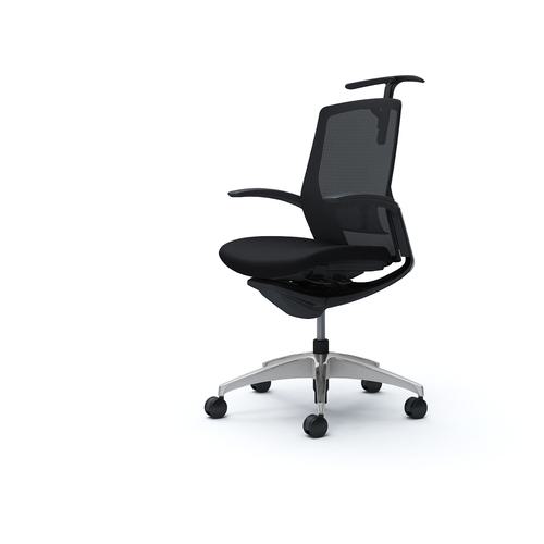 ■OKAMURA フィノラチェア ミドルバック 座クッション〔品番:C744BSF1G1〕【5120335:0】[送料別途見積り][法人・事業所限定][外直送][店頭受取不可]