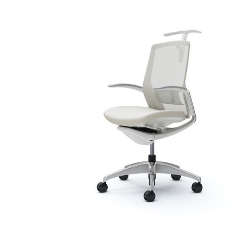 ■OKAMURA フィノラチェア ミドルバック 座クッション〔品番:C744BZF1G2〕【5121878:0】[送料別途見積り][法人・事業所限定][外直送][店頭受取不可]