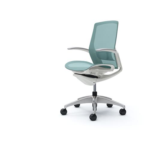 ■OKAMURA フィノラチェア ミドルバック 座メッシュ〔品番:C741CZF1E6〕【5124973:0】[送料別途見積り][法人・事業所限定][外直送][店頭受取不可]
