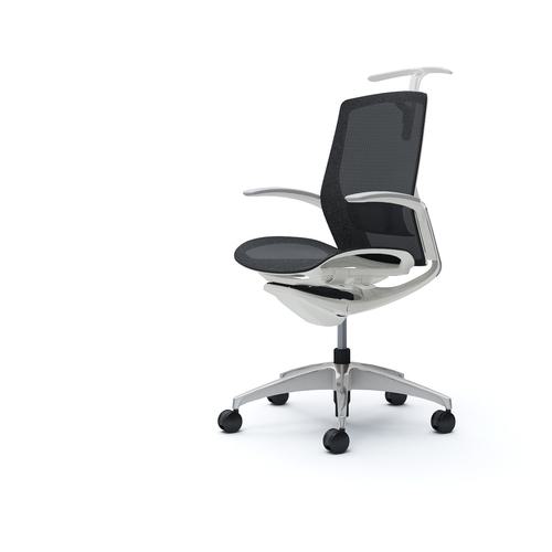 ■OKAMURA フィノラチェア ミドルバック 座メッシュ〔品番:C742BZF1E1〕【5125018:0】[送料別途見積り][法人・事業所限定][外直送][店頭受取不可]