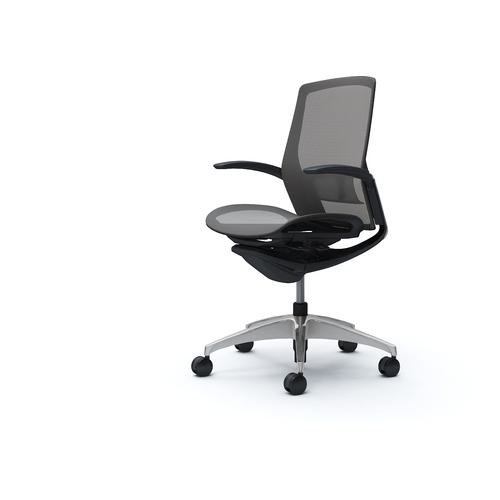 ■OKAMURA フィノラチェア ミドルバック 座メッシュ〔品番:C741BSF1F2〕【5134467:0】[送料別途見積り][法人・事業所限定][外直送][店頭受取不可]｜ホームセンターバロー　店