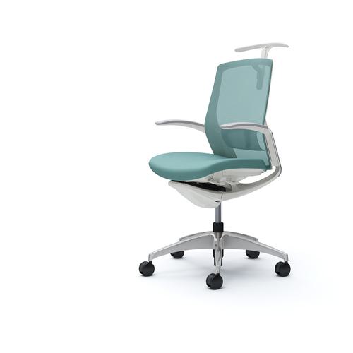 ■OKAMURA フィノラチェア ミドルバック 座クッション〔品番:C744BZF1G6〕【5137582:0】[送料別途見積り][法人・事業所限定][外直送][店頭受取不可]