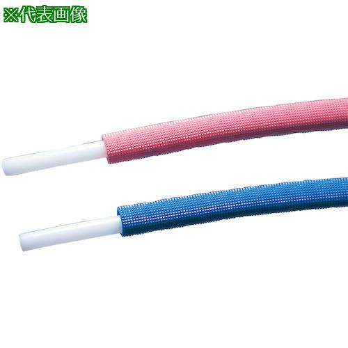 ■前澤給装工業 保温材付架橋ポリエチレン直管 保温材5mm ピンク 16A×3m〔品番:QXPECP16053Q〕【5145991:0】[店頭受取不可]