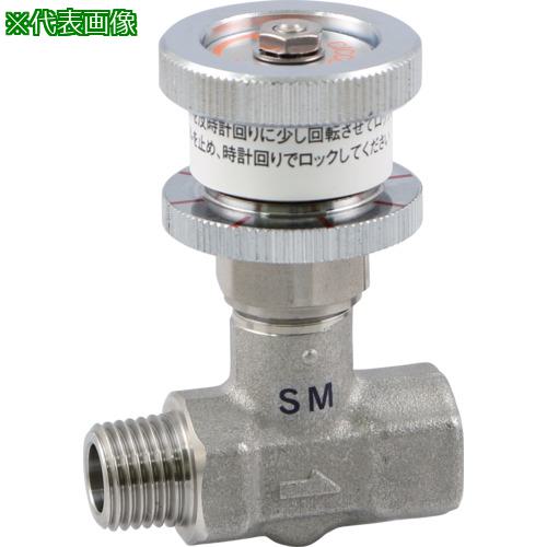 ■ASOH チッコロ-α 外×内ネジ型 ロック+開度指示 PT1/4〔品番:SM7022〕【5158796:0】[送料別途見積り][法人・事業所限定][掲外取寄][店頭受取不可]