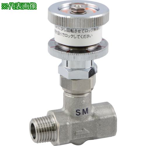 ■ASOH チッコロ-α 外&times;内ネジ型 パネル+ロック+開度指示 PT1/4〔品番:SM8022〕【5158826:0】[送料別途見積り][法人・事業所限定][掲外取寄][店頭受取不可]｜ホームセンターバロー　店