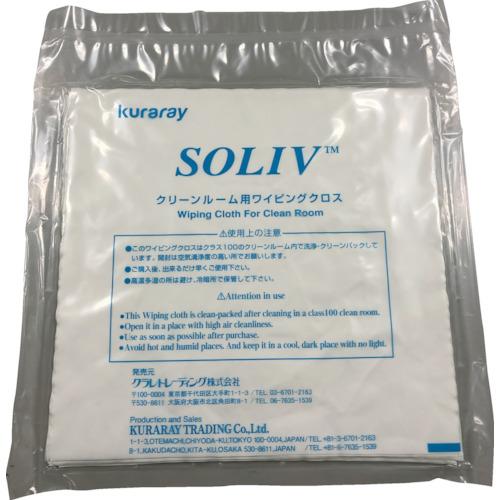 ■クラレ クリーンルーム用ワイパー ソリブ 240mm×240mm(1Cs(箱)\u003d100枚入)〔品番:SOLIV2424〕【5186889:0】[店頭受取不可]