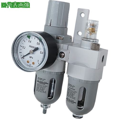 ■TAIYO エアコントロールユニット/2点セット(D型圧力計、ブラケット付)〔品番:SKL306BD〕【5204575:0】[送料別途見積り][店頭受取不可]｜ホームセンターバロー　店