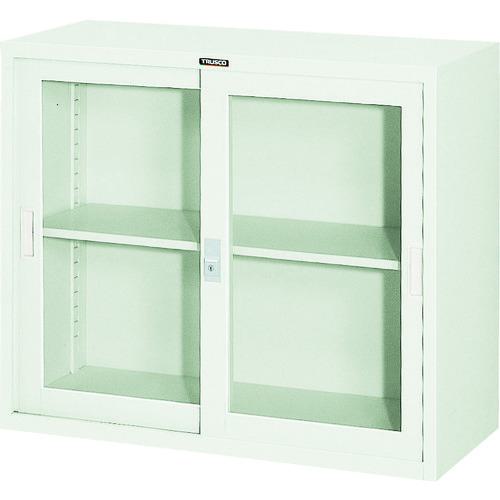 ■TRUSCO スタンダード書庫(A4判D400)ガラス引違W880XH750〔品番:FJG40G7〕【5206669:0】[法人・事業所限定][直送元][店頭受取不可]