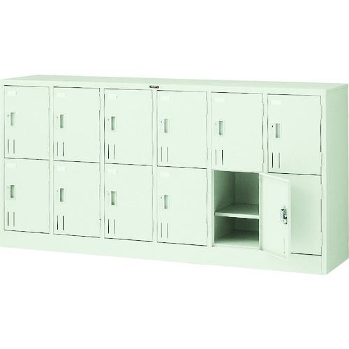 ■TRUSCO 多人数用ロッカー12人用 1775X415XH880 シリンダ錠式〔品番:SHG12A〕【5208866:0】[法人・事業所限定][直送元][店頭受取不可]｜ホームセンターバロー　店