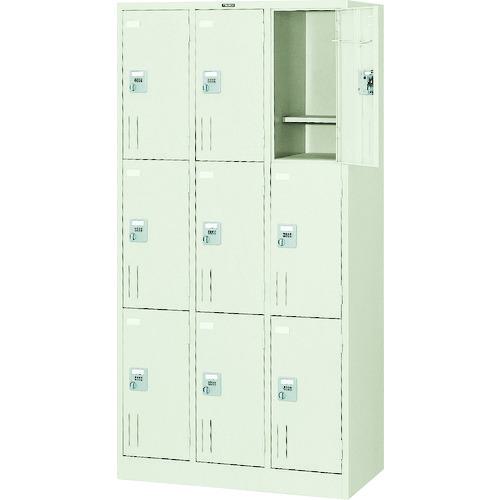 ■TRUSCO 多人数用ロッカー9人用 900X515XH1790 手ぶらキー式〔品番:SVG9K〕【5209005:0】[法人・事業所限定][直送元][店頭受取不可]