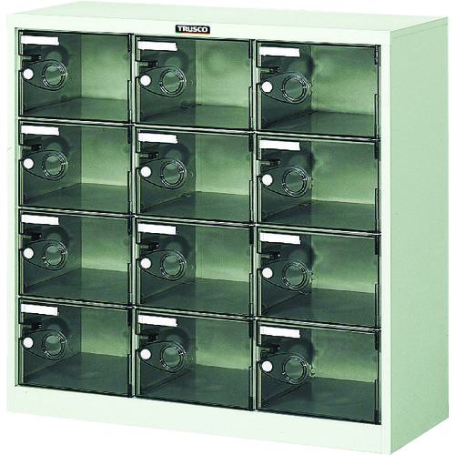 ■TRUSCO シューズケース 12人用 900X380XH880 透明〔品番:SC12PC〕【5209200:0】[法人・事業所限定][直送元][店頭受取不可]