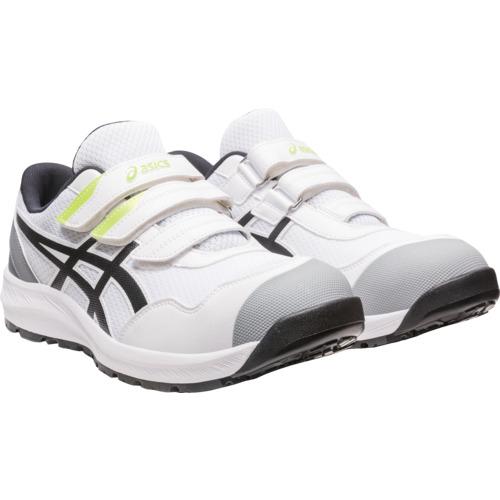 ■ASICS ウィンジョブCP215 ホワイト&times;ブラック 22.5CM〔品番:1273A079.10022.5〕【5211269:0】[店頭受取不可]｜ホームセンターバロー　店