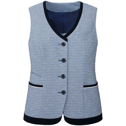 ■GROW ミックス・サマーニットベストブルー系11〔品番:GVEL2208K211〕【5214545:0】[送料別途見積り][掲外取寄][店頭受取不可] 14,494円