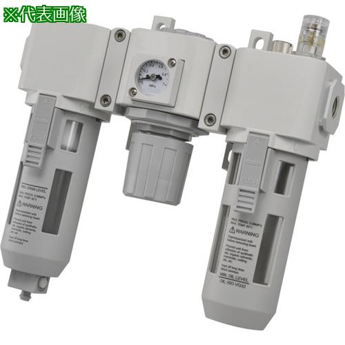 ■TAIYO エアコントロールユニット/3点セット(オートドレン、ブラケット、角型圧力計付)〔品番:EFRL310ABD〕【5227366:0】[送料別途見積り][店頭受取不可]｜ホームセンターバロー　店