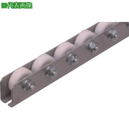 ■タイヨー 小径樹脂ホイールコンベヤ 25φX巾7mmXP35X機長1000mm〔品番:TWM2607JLP351000L〕【5229330:0】[送料別途見積り][法人・事業所限定][外直送][店頭受取不可]