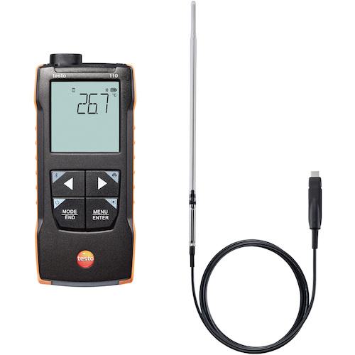 ■TESTO testo 110 ラボ用温度計セット〔品番:TESTO110LABORATORYSET〕【5249380:0】[送料別途見積り][掲外取寄][店頭受取不可]