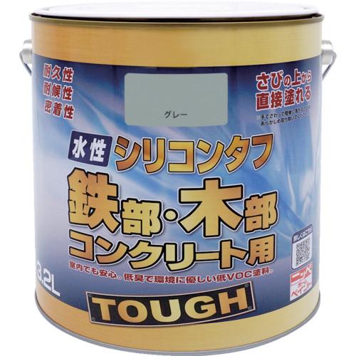 ■ニッぺ 水性シリコンタフ グレー 3.2L〔品番:4976124093760〕【5251823:0】[店頭受取不可]｜ホームセンターバロー　店