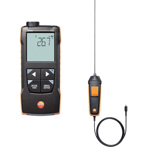 ■TESTO testo 110 基準温度計セット〔品番:TESTO110REFERENCESET〕【5252808:0】[法人・事業所限定][直送元][店頭受取不可]