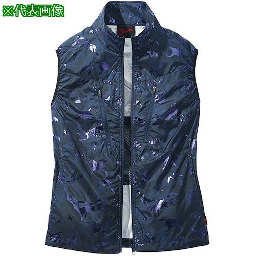 ■自重堂 空調服ベストシャイニーネービーカモフラ〔品番:540601635L〕【5256219:0】[送料別途見積り][掲外取寄][店頭受取不可]