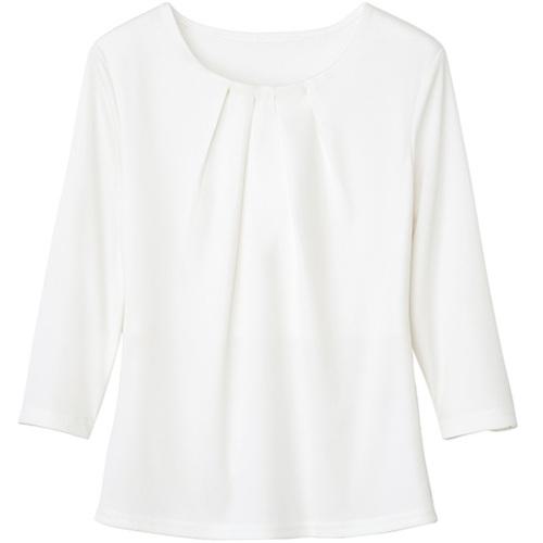■GROW カットソー 七分袖 レディース Uネック 事務服 オフホワイト LL〔品番:GCSL1970A9LL〕【5267815:0】[送料別途見積り][掲外取寄][店頭受取不可] 7,900円