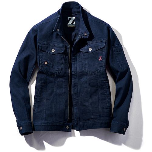 ■自重堂 ブルゾン インディゴ M〔品番:71600143M〕【5289804:0】[送料別途見積り][掲外取寄][店頭受取不可]