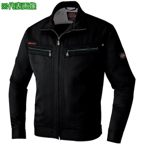 ■アイトス 長袖ダブルジップブルゾン アジトスタンダード ブラック 5L〔品番:AZ114020105L〕【5290587:0】[送料別途見積り][掲外取寄][店頭受取不可]