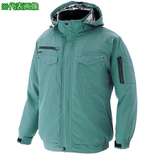 ■アイトス 防寒ブルゾン(男女兼用) 裏地アルミプリント ターコイズ 4L〔品番:AZ89710274L〕【5297023:0】[送料別途見積り][掲外取寄][店頭受取不可]
