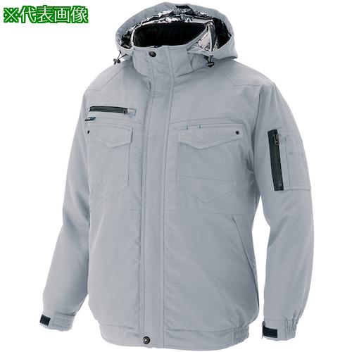 ■アイトス 防寒ブルゾン(男女兼用) 裏地アルミプリント シルバーグレー 3L〔品番:AZ89710033L〕【5298595:0】[送料別途見積り][掲外取寄][店頭受取不可]