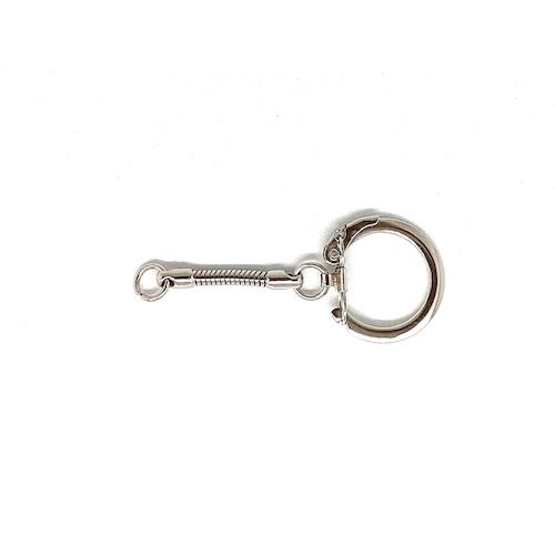 ■ニッサチェイン 鉄キーホルダーニッケルメッキ(100個入)〔品番:IKE1〕【5299711:0】[送料別途見積り][掲外取寄][店頭受取不可]