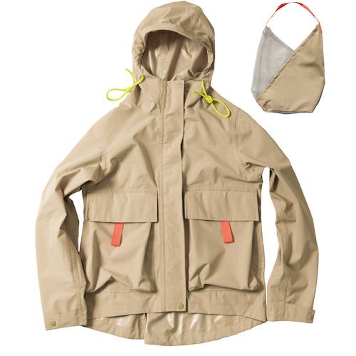■Makku 防滴ビッグポケットレインパーカー LL ベージュ〔品番:AS6303J〕【5299778:0】[送料別途見積り][掲外取寄][店頭受取不可]