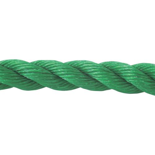 ■グリーンクロス ポリエチレンロープ 緑 12mm 200m巻〔品番:6300040521〕【5306405:0】[送料別途見積り][法人・事業所限定][外直送][店頭受取不可]