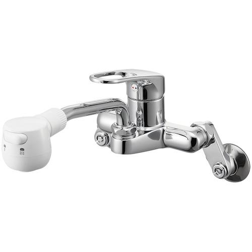 ■SANEI シングル切替シャワー混合栓〔品番:K27CMKW〕【5307353:0】[送料別途見積り][掲外取寄][店頭受取不可]